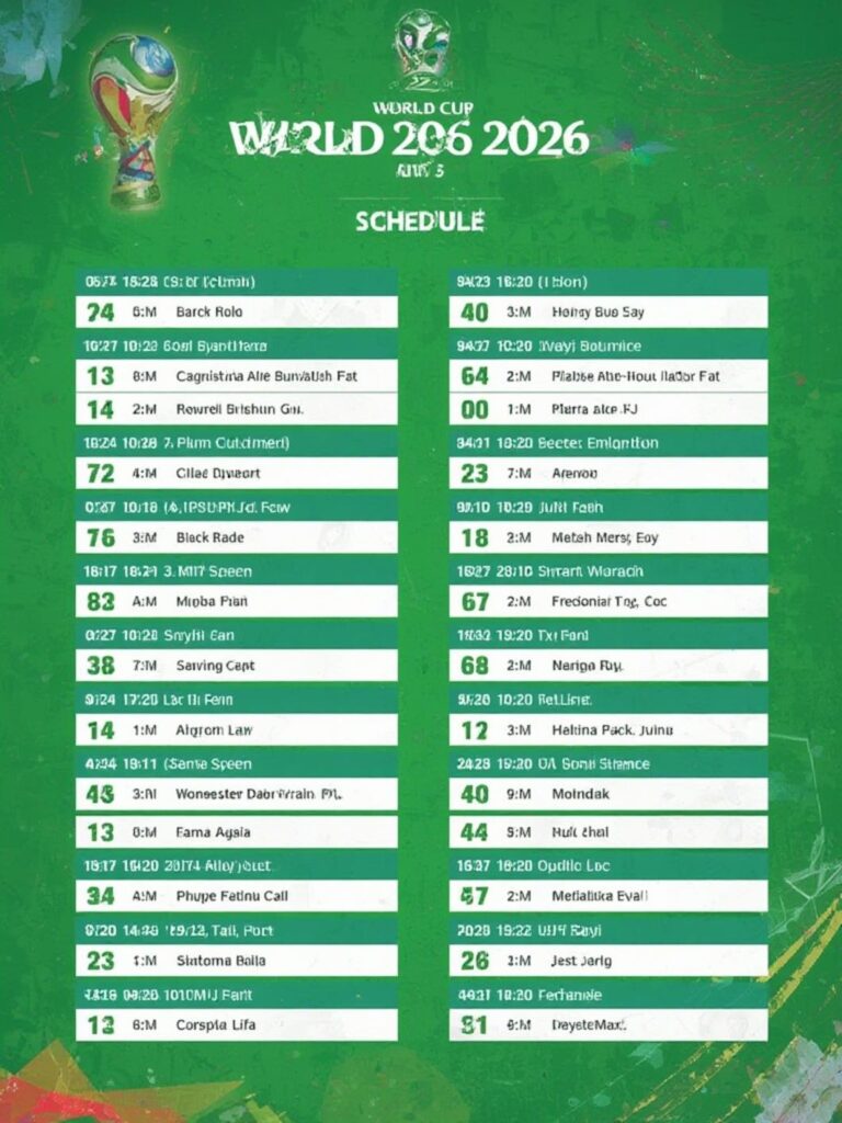 World Cup 2026 Schedule