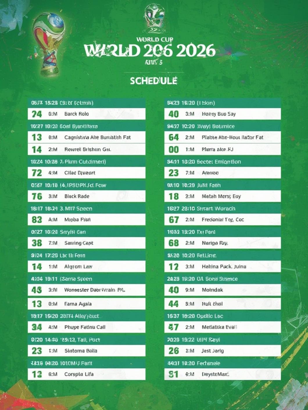 World Cup 2026 Schedule: Full Match Calendar & Dates 1 World Cup 2026 Schedule