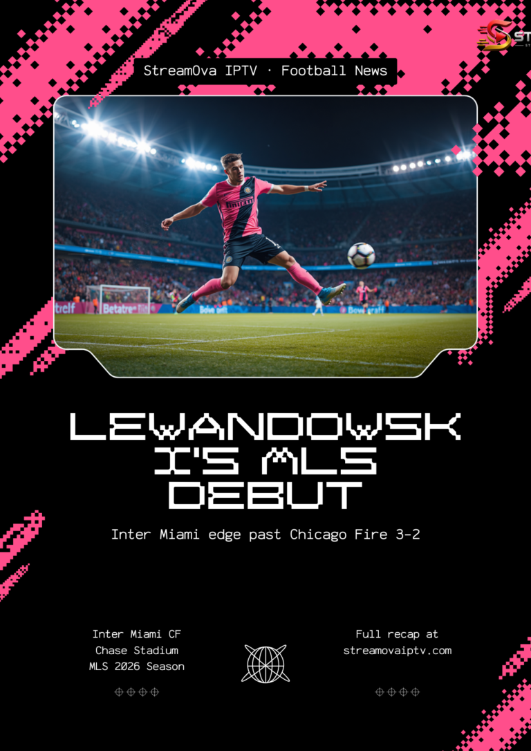 Lewandowski MLS debut Inter Miami vs Chicago Fire